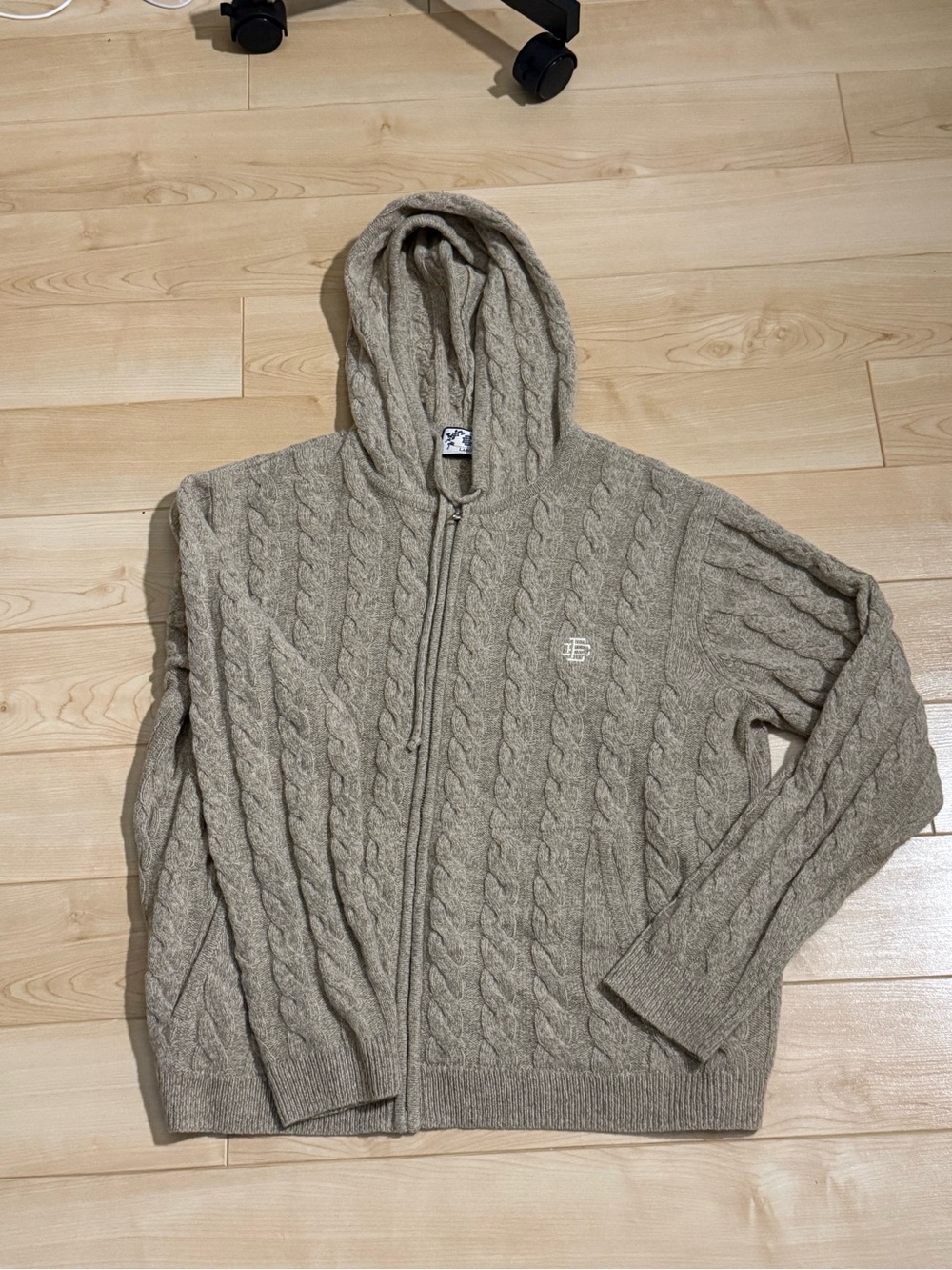 Eric Emanuel cable knit zip up